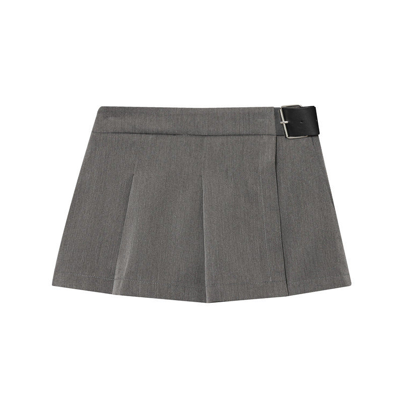 Women's Pure Desire Wide Pleated Belt Culottes