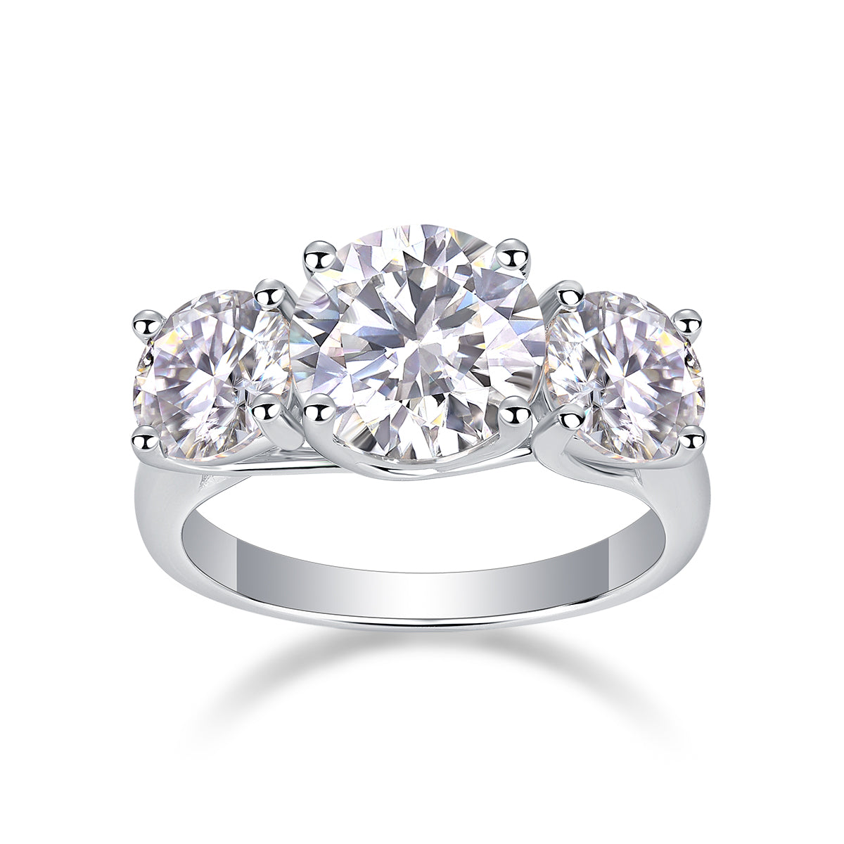 1Three Lives Of Fortune - A Fashionable And Luxurious Jewelry Piece Set With 3-carat Moissan Diamond S925 Sterling Silver And Platinum-plated Diamond Prohibit TikTok sales