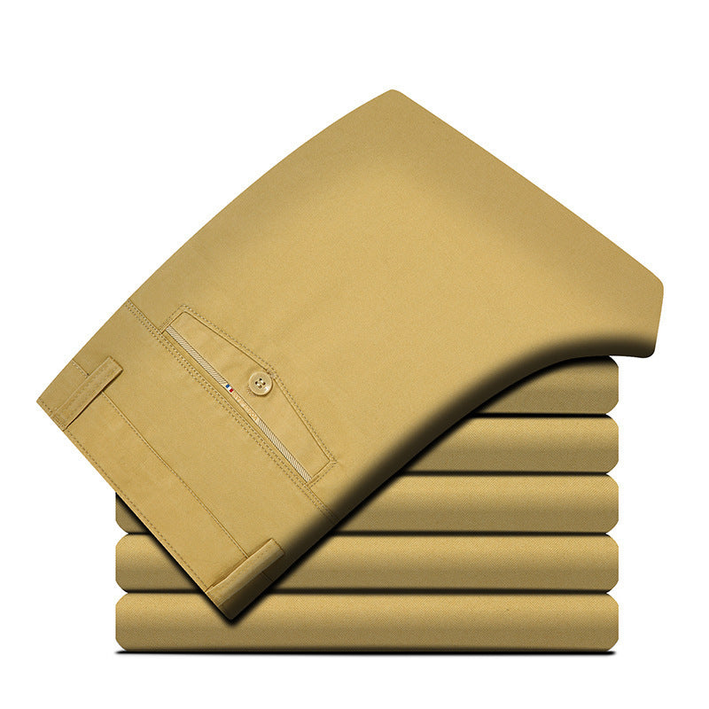 Business Middle-Aged And Elderly Straight-Leg Pants
