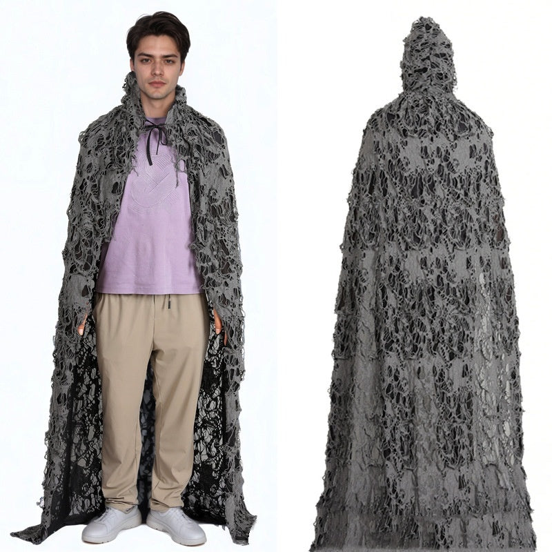 Halloween Cloak Adult And Children Hooded Cloak Ghost Festival Rag Clothes