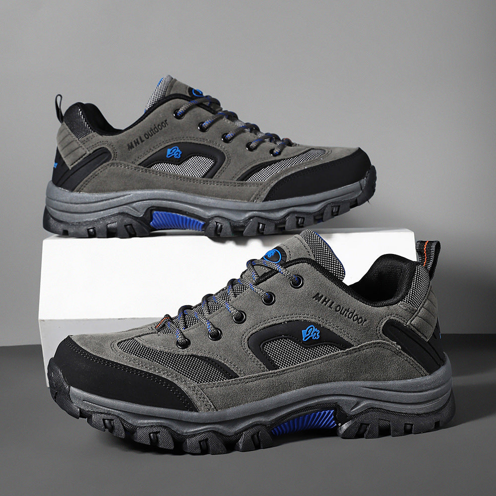 Soft Bottom Large Size Men's Waterproof Non-slip Mountain Climbing Sneakers