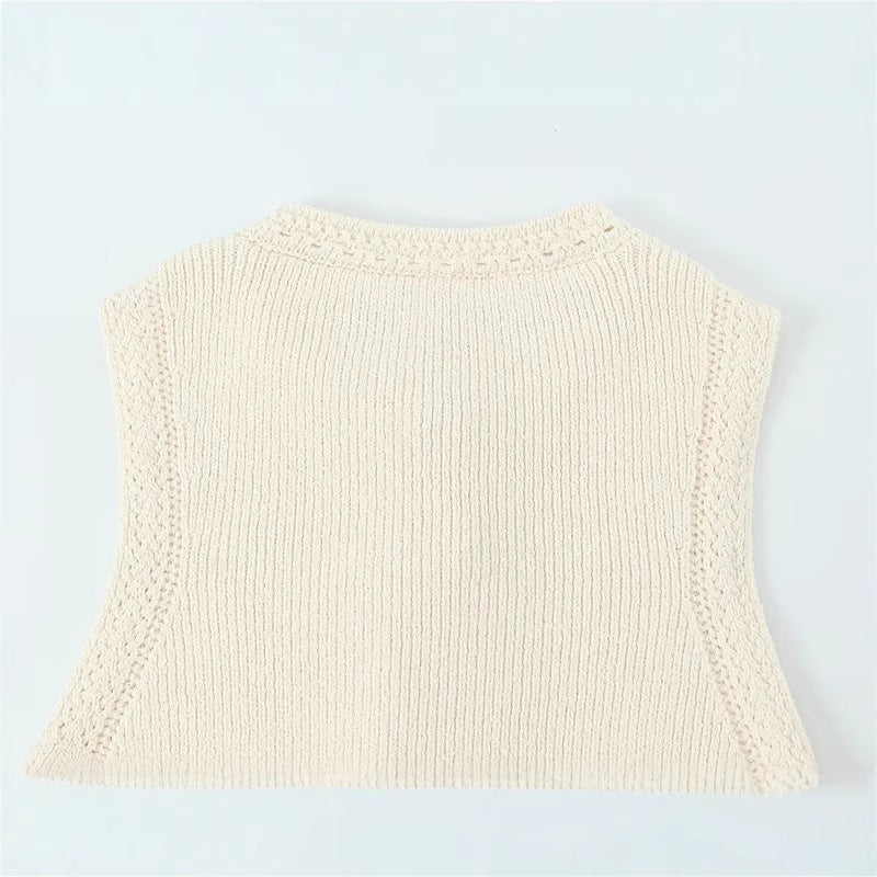 Women's Fashionable Casual Crew-Neck Knit Sweater