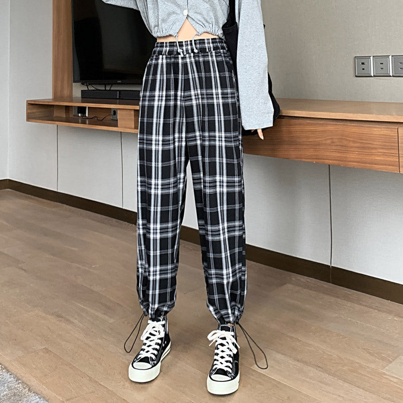 Straight, Loose High Waisted Pendant Pants With Wide Legs
