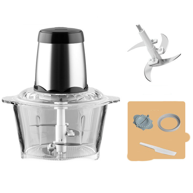 Meat Grinder Household Electric Multi-function Garlic Dumpling Meat Filling Small Meat Mincer Stirring Cooking Machine