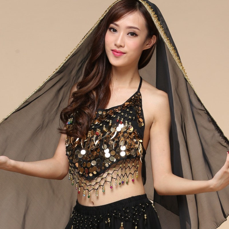 Dance Costume Sequined Chili Bra Top