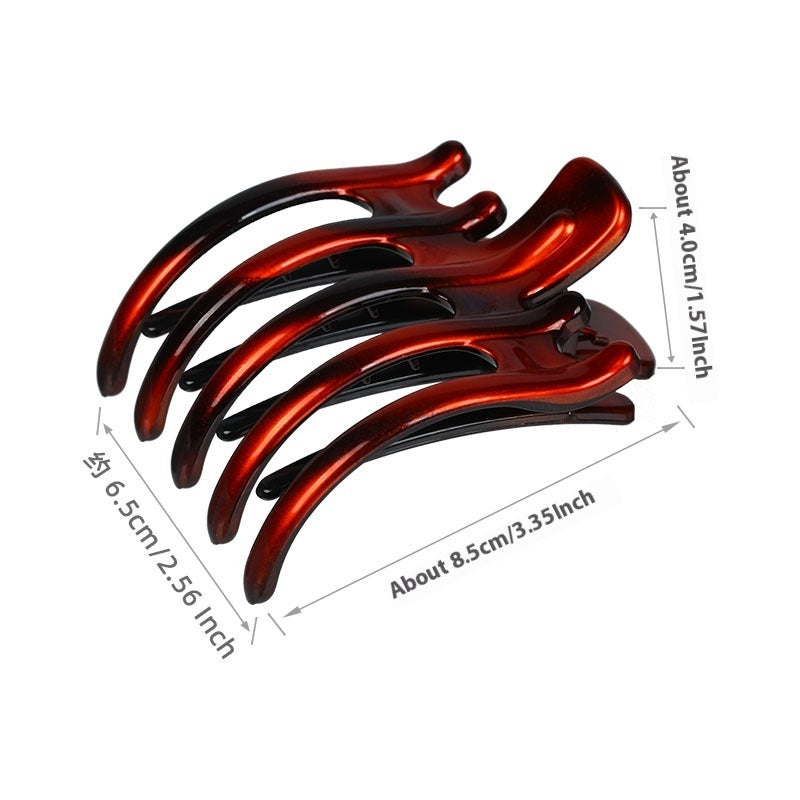 Handmade Hair Accessories Five-tooth Practical Large Haircut Grip