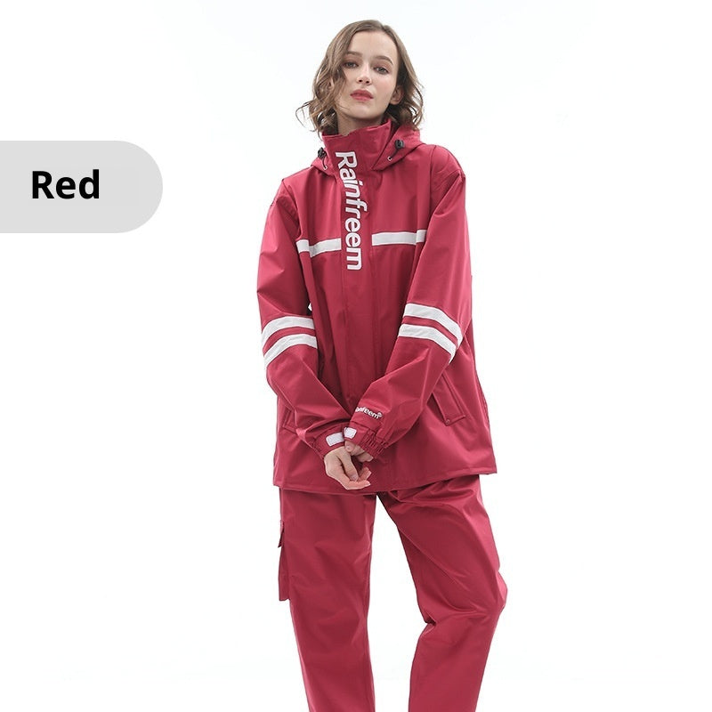 Raincoat Rain Pants Suit Outdoor Fashion Double-layer Split In Stock