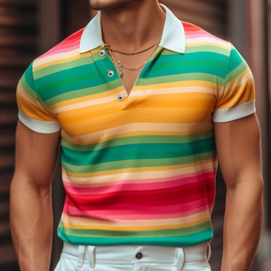 T-shirt Men's Youth Leisure All-matching Slim Fit