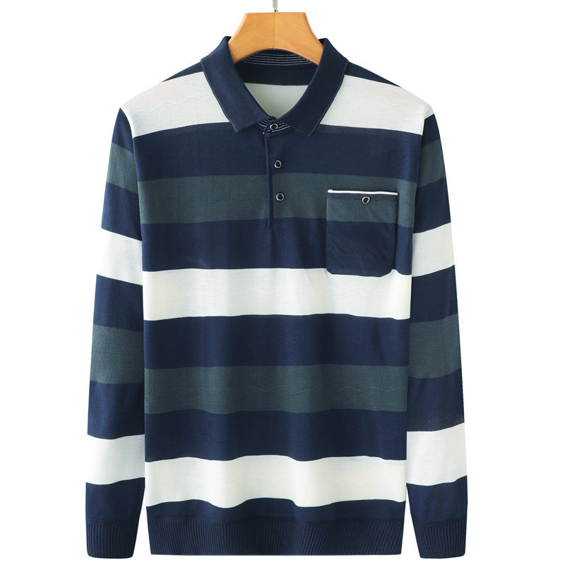 Upper Middle - Aged Man Bottom Shirt Spring And Autumn