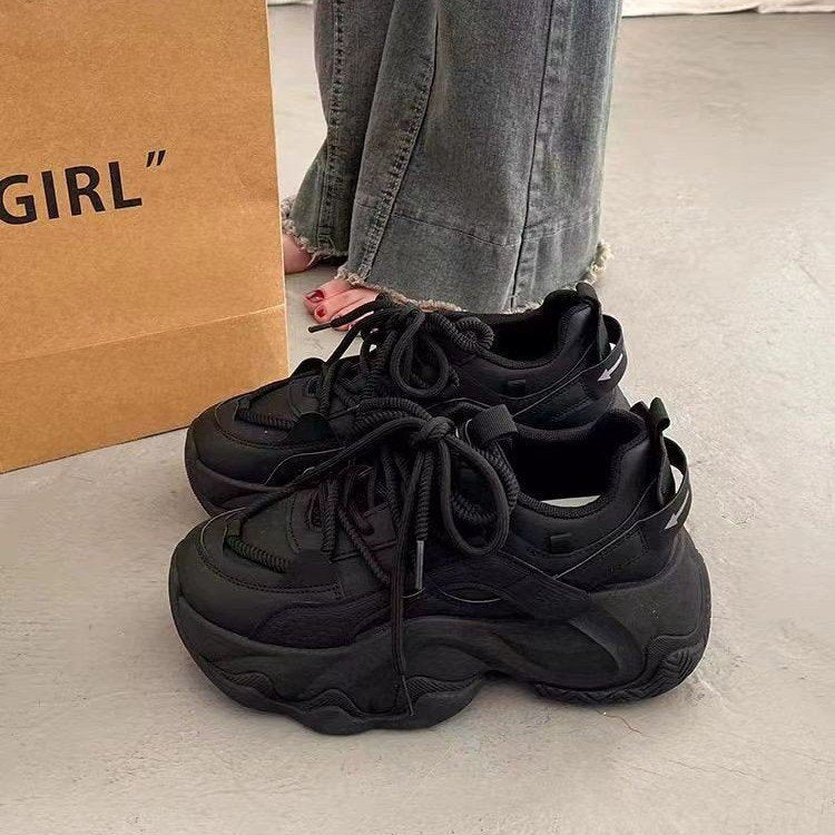 Women's Platform Fashion Lace Up Casual Sneakers