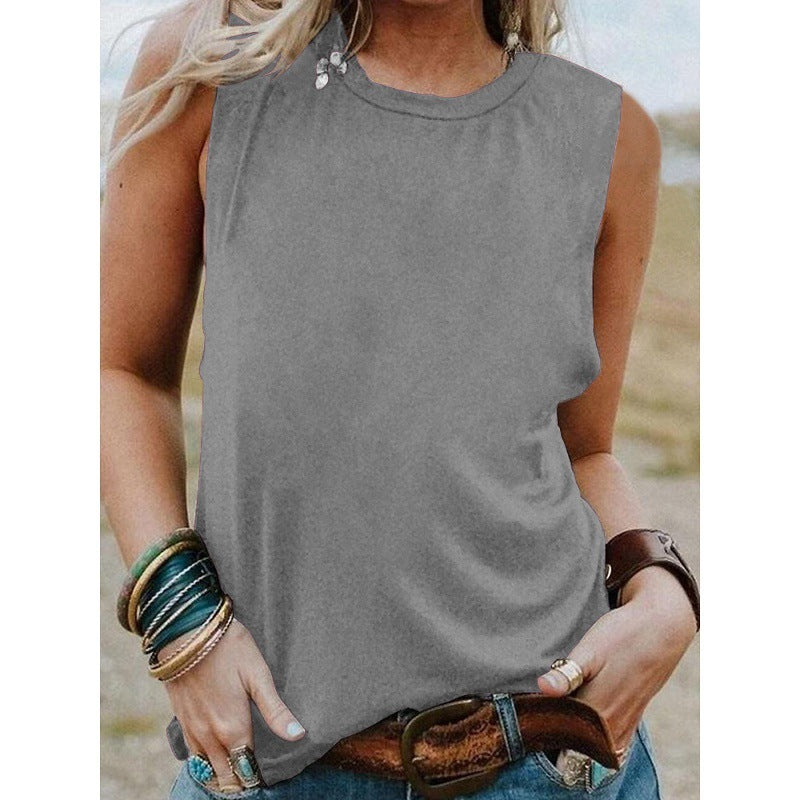 European And American Sleeveless Top Women's Loose