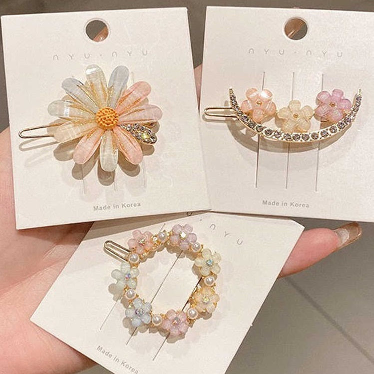 Summer Alloy Handmade Temperament Petals Barrettes