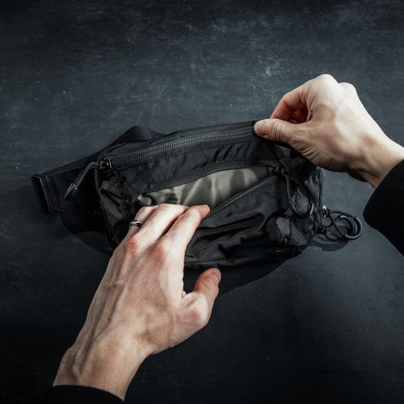 Multifunctional Double-layer Portable Tactical Waist Pack Nylon Waterproof Adjustable Belt