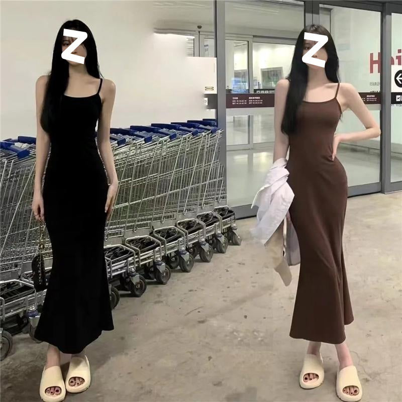 Ins Pure Desire Sleeveless Sling Dress Women