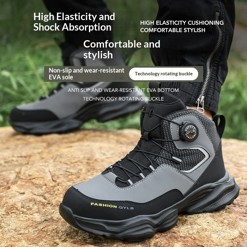 Comfortable Durable Safety Shoes With A Rotating Quick-release Buckle
