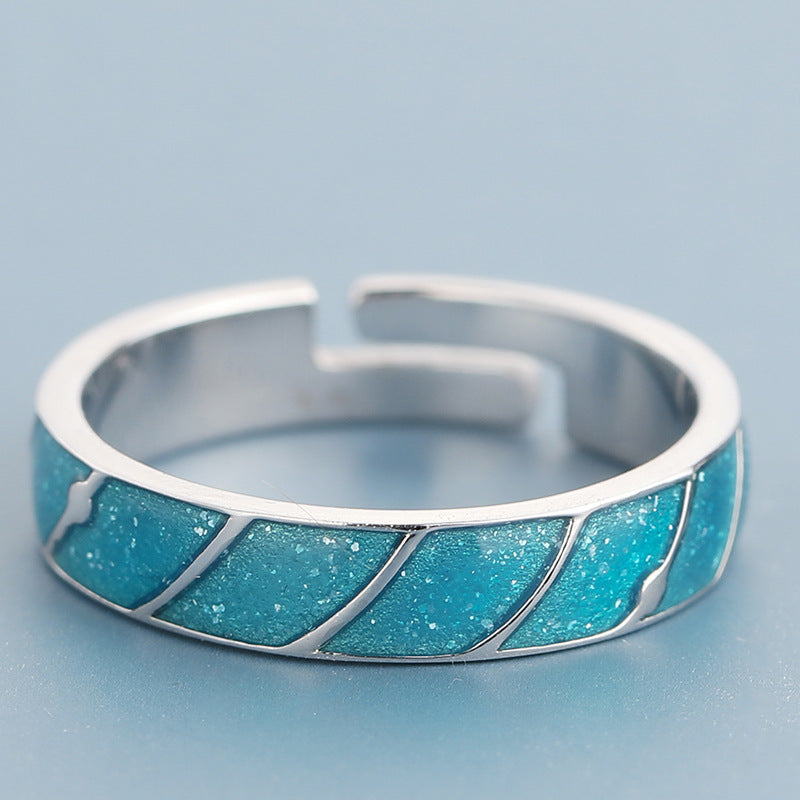 Meteor Shower Couple Rings Long Distance Nostalgic Men And Women Pair Ring