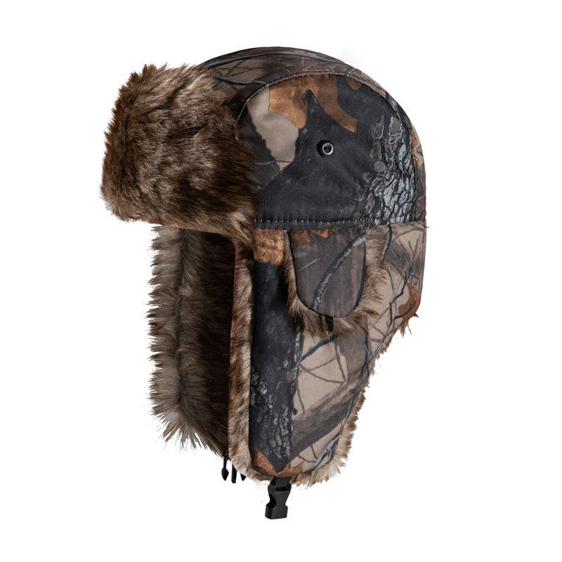 Camouflage Ushanka Earmuffs Ski Cap Outdoor Hat