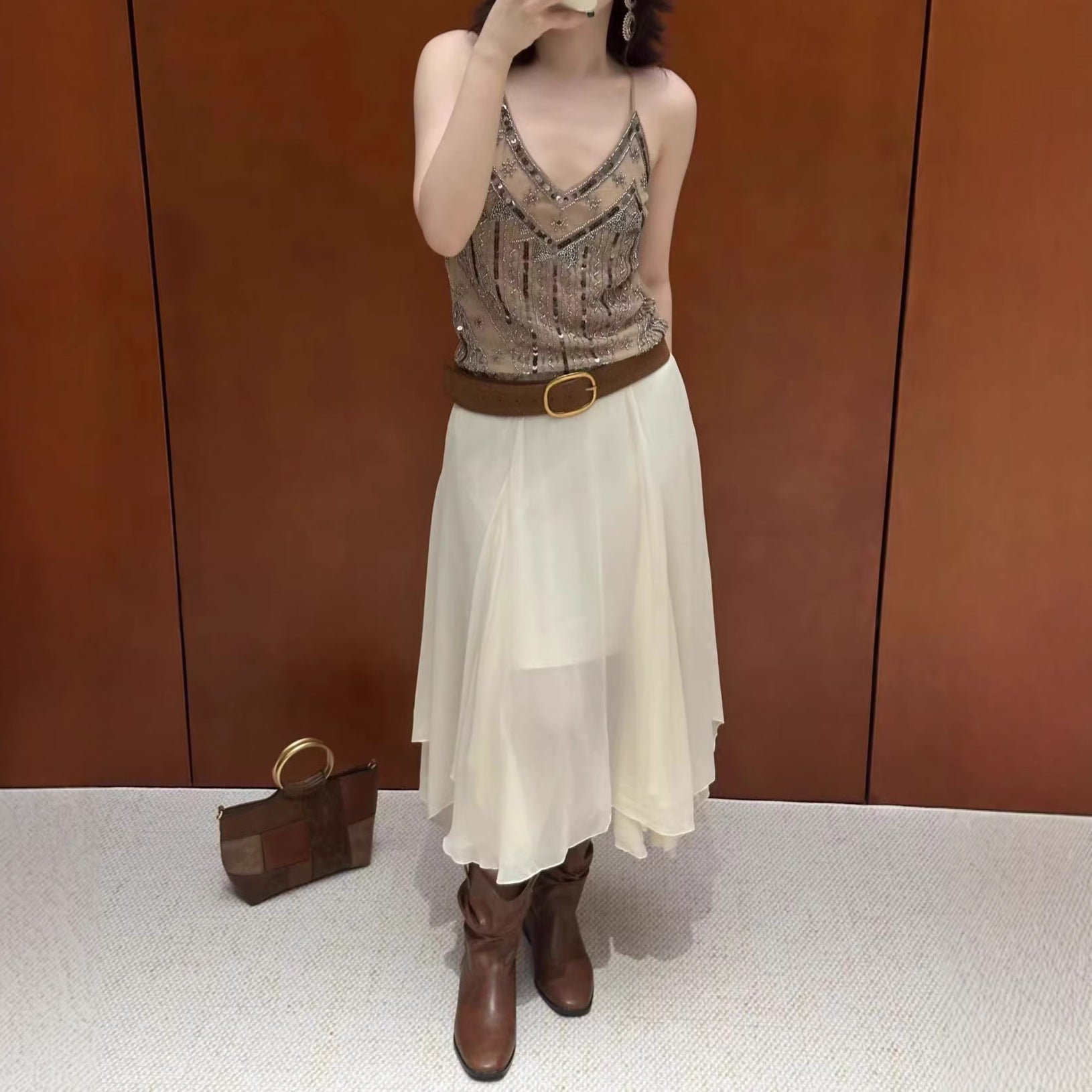 Women's New Embroidered Sexy Underwear Vest