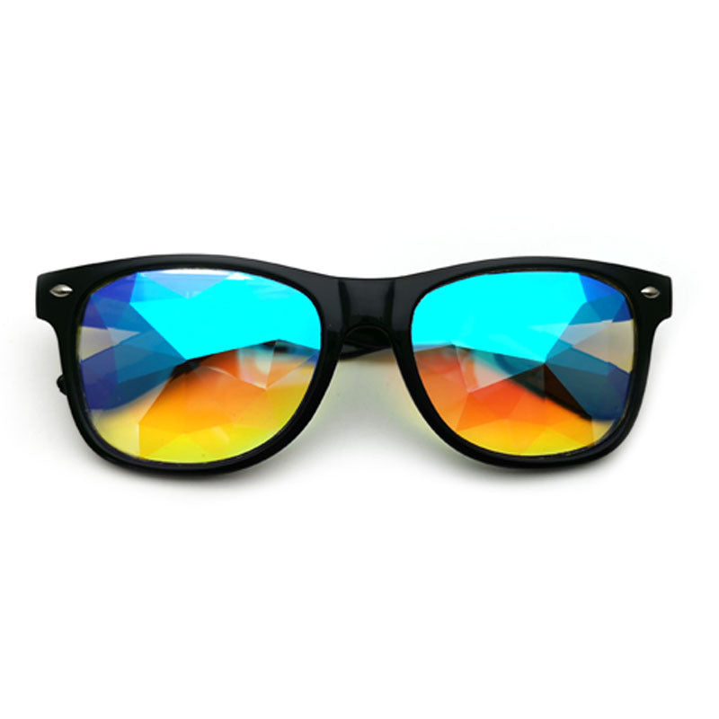 Rice Nail Glass Faceted Kaleidoscope Glasses Dance Bar Photo Props Glasses