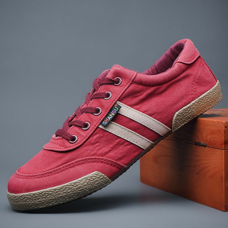 Casual Men's Versatile New Breathable Low Top Canvas Shoes