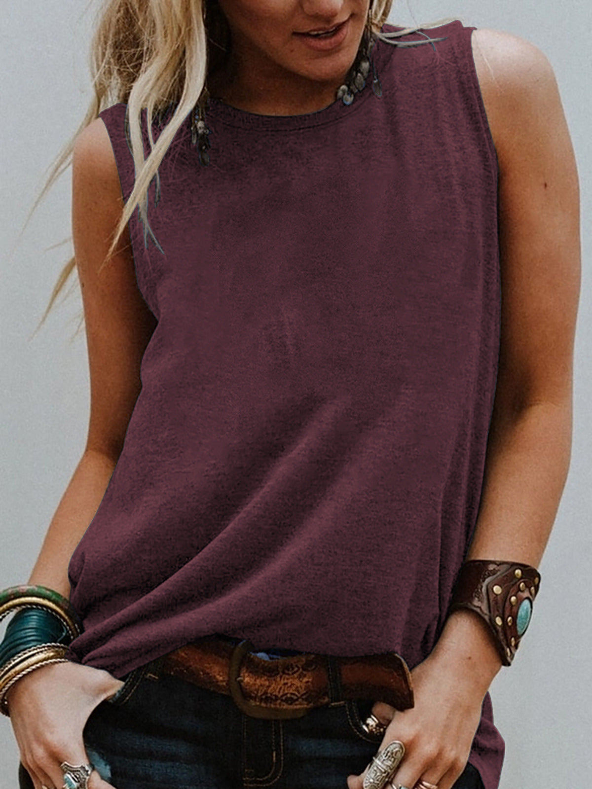European And American Sleeveless Top Women's Loose