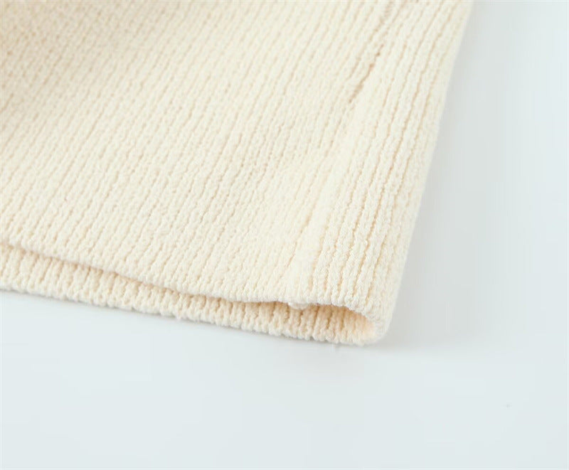 Women's Fashionable Casual Crew-Neck Knit Sweater