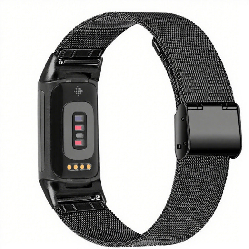 Alloy Strap With Card Buckle Fine Mesh Watch Strap