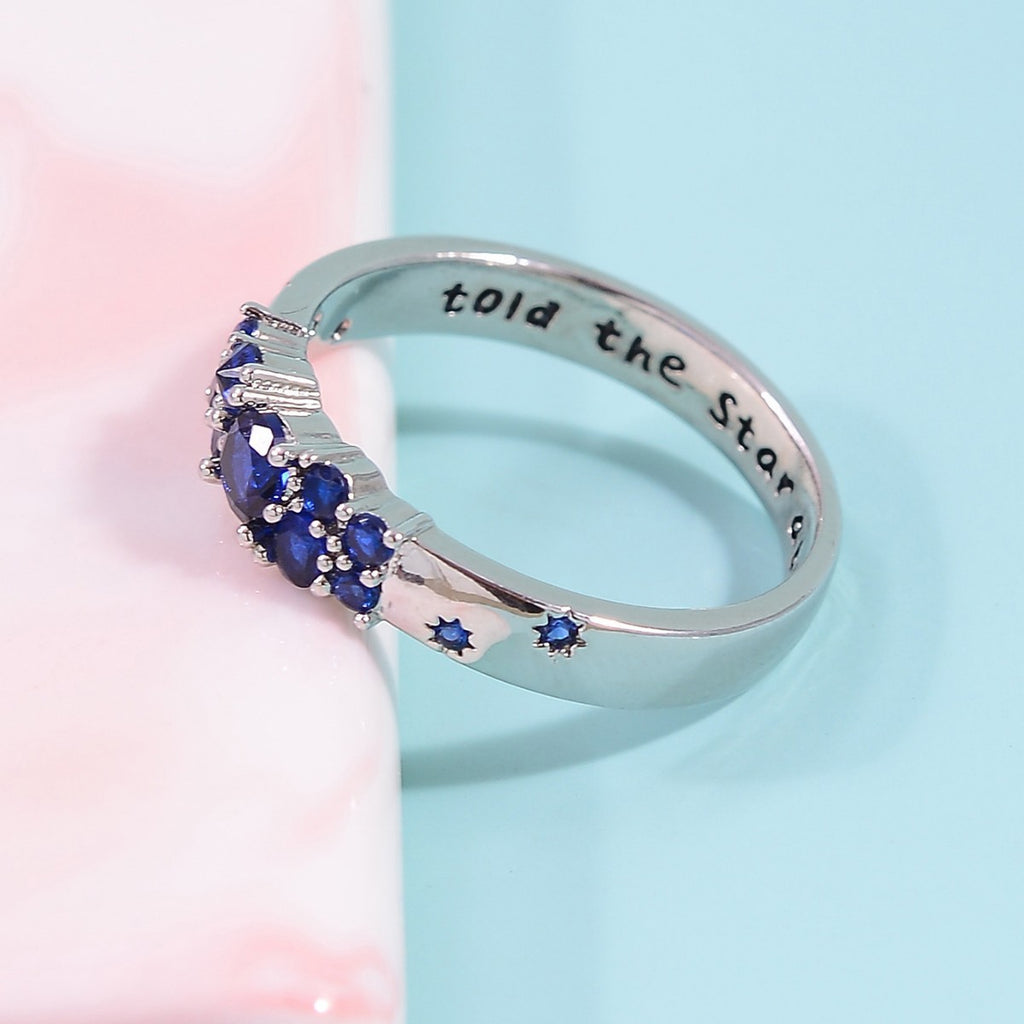 Blue Zircon Told The Star About You Sun Element Ring