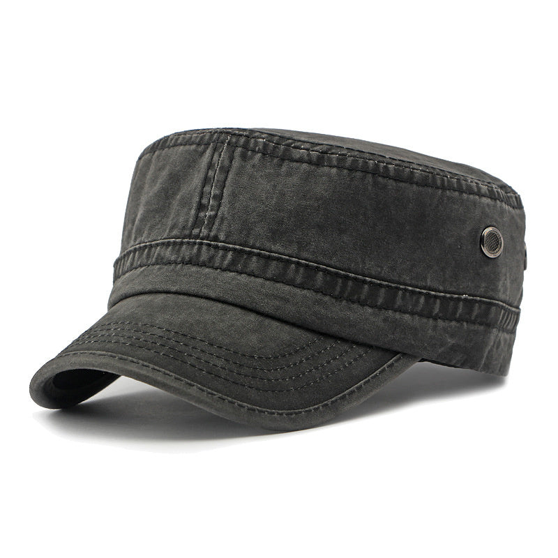 All-match Flat Top Military Cap Men And Women