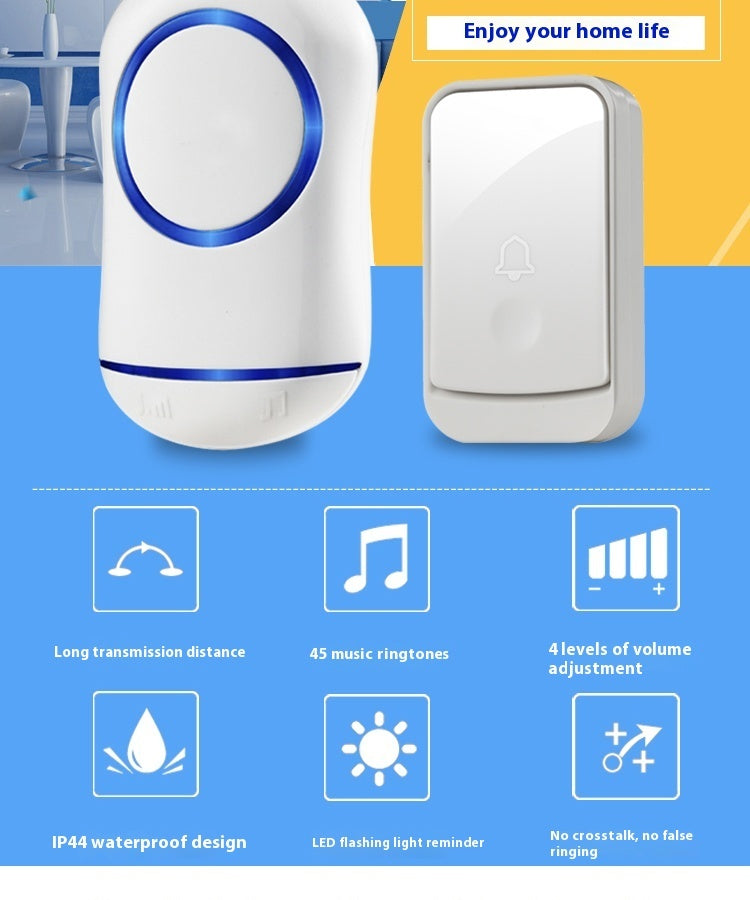 Wireless Intelligent Waterproof Electronic Doorbell