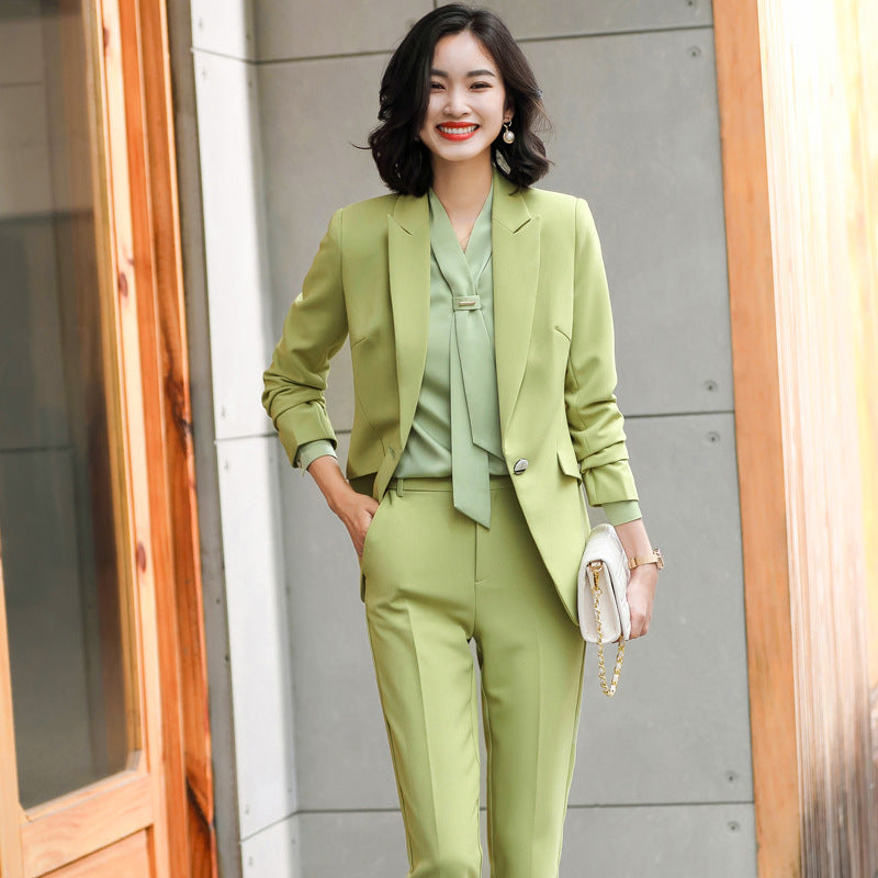Ladies Business Work Suit Wear 2-piece Set