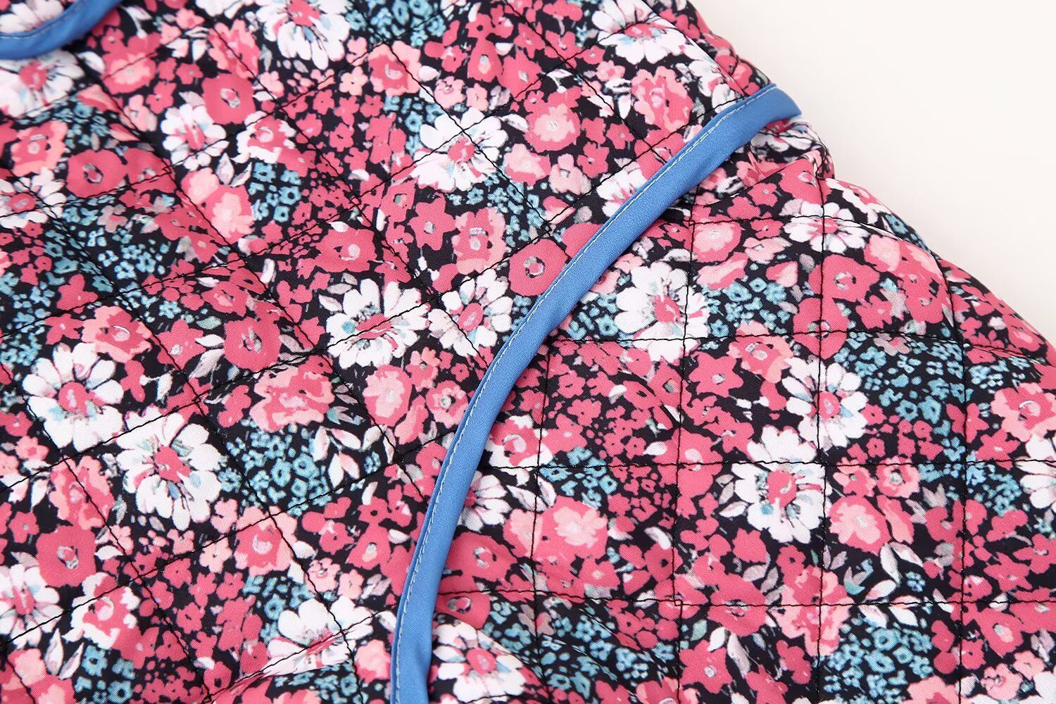 Women's Casual Fashionable Floral Cotton-Padded Jacket Coats