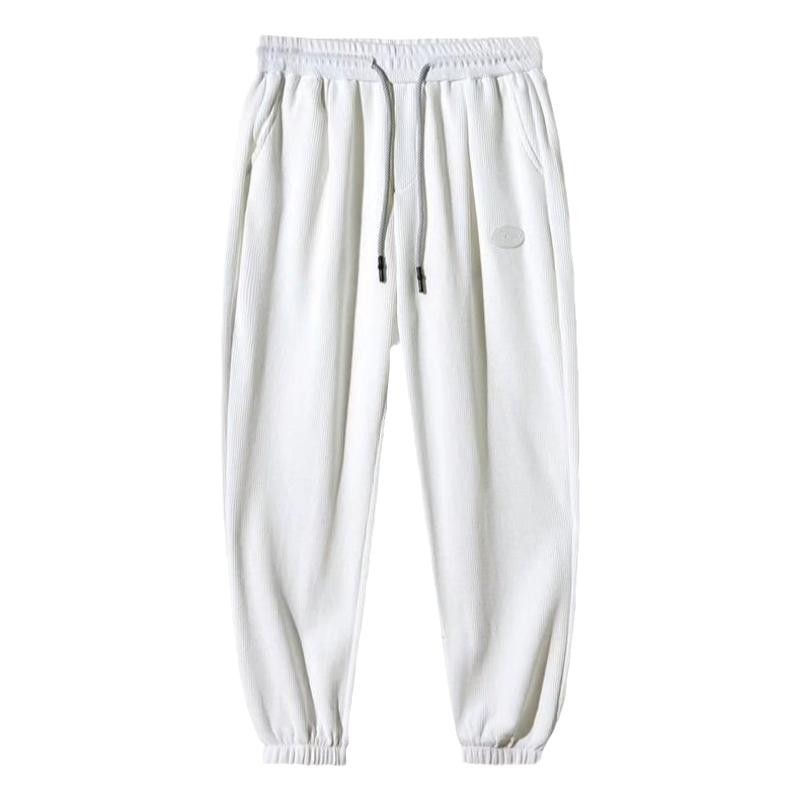 Plus-size Loose-fitting Straight-leg Athletic Casual Sweatpants