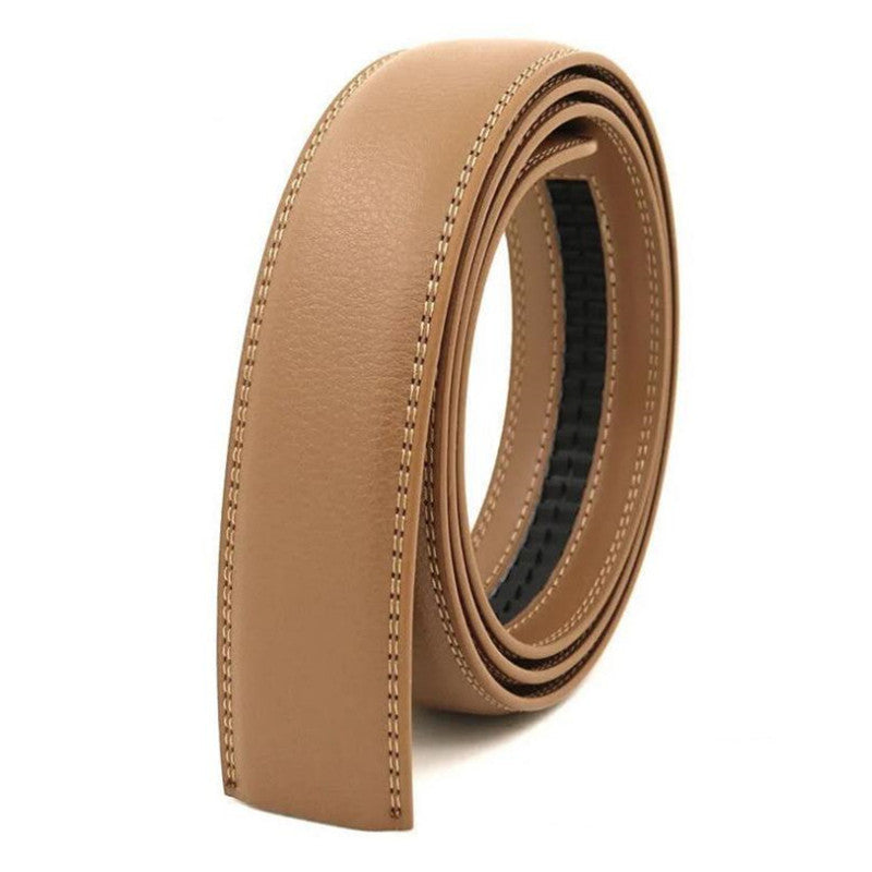 Men's Automatic Belt Body 3 5cm Genuine Leather Belt Without Buckle