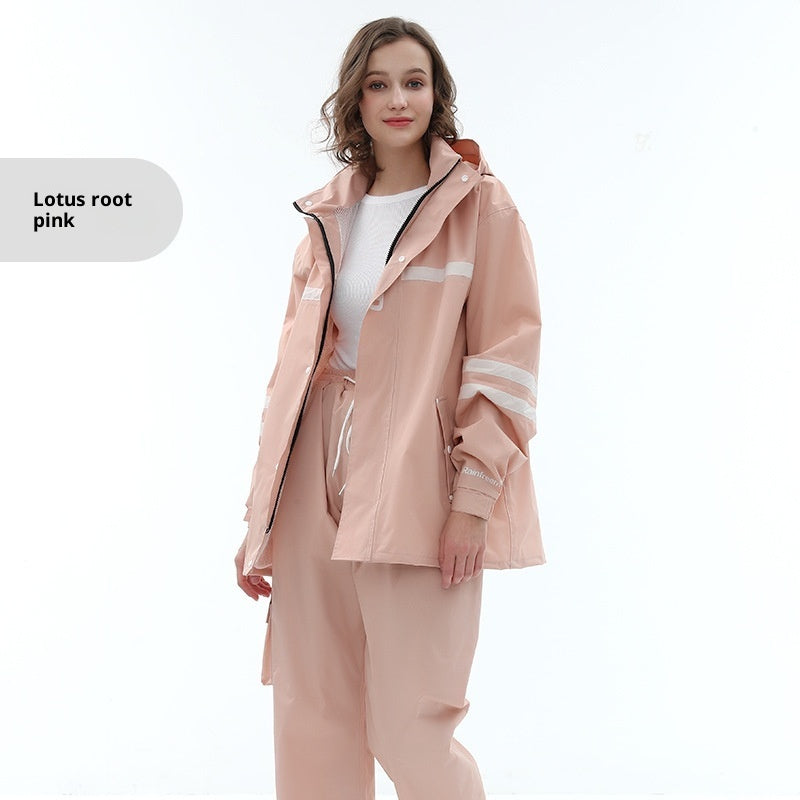 Raincoat Rain Pants Suit Outdoor Fashion Double-layer Split In Stock
