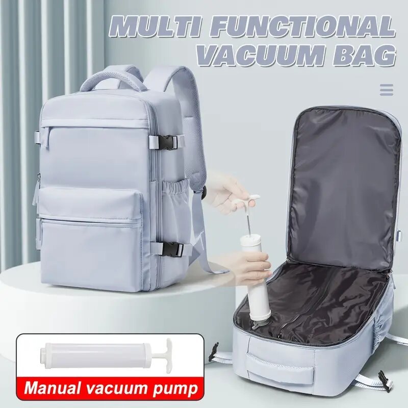 Female Minimalist Vacuum Compression Large Capacity Backpack