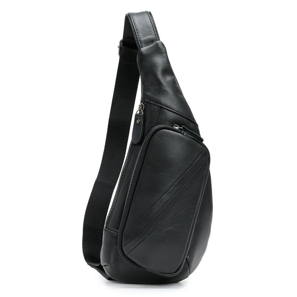 Casual Cowhide Crossbody Genuine Leather Chest Bag For Men