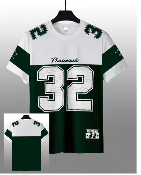 Summer Menswear Casual Digital Printed Round Neck Short Sleeve T-shirt