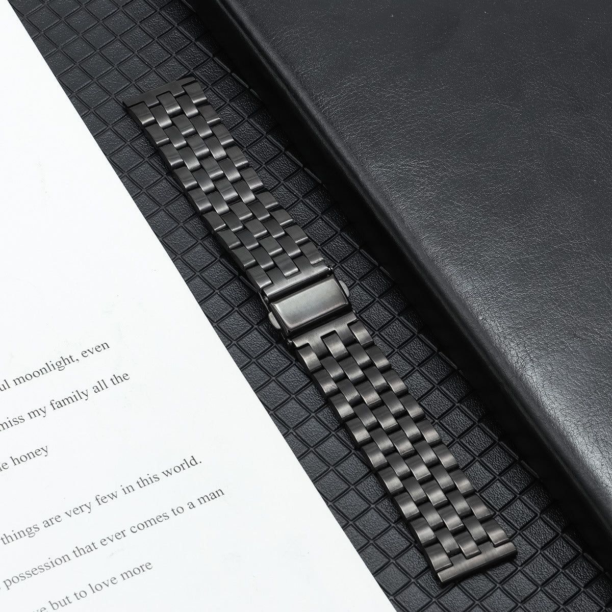 Colorful Five-bead Stainless Steel Strap