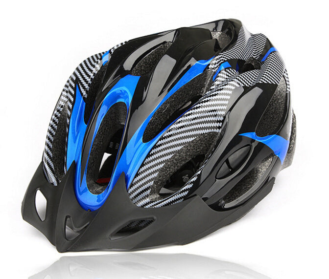 Carbon Fiber Texture Split Helmet Mountain Bike Hat