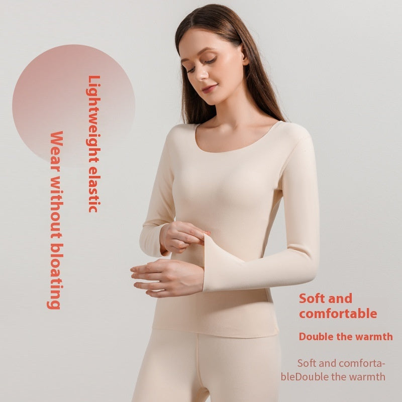 Double-sided Brushed Seamless Thermal Underwear Men's Women's Suit