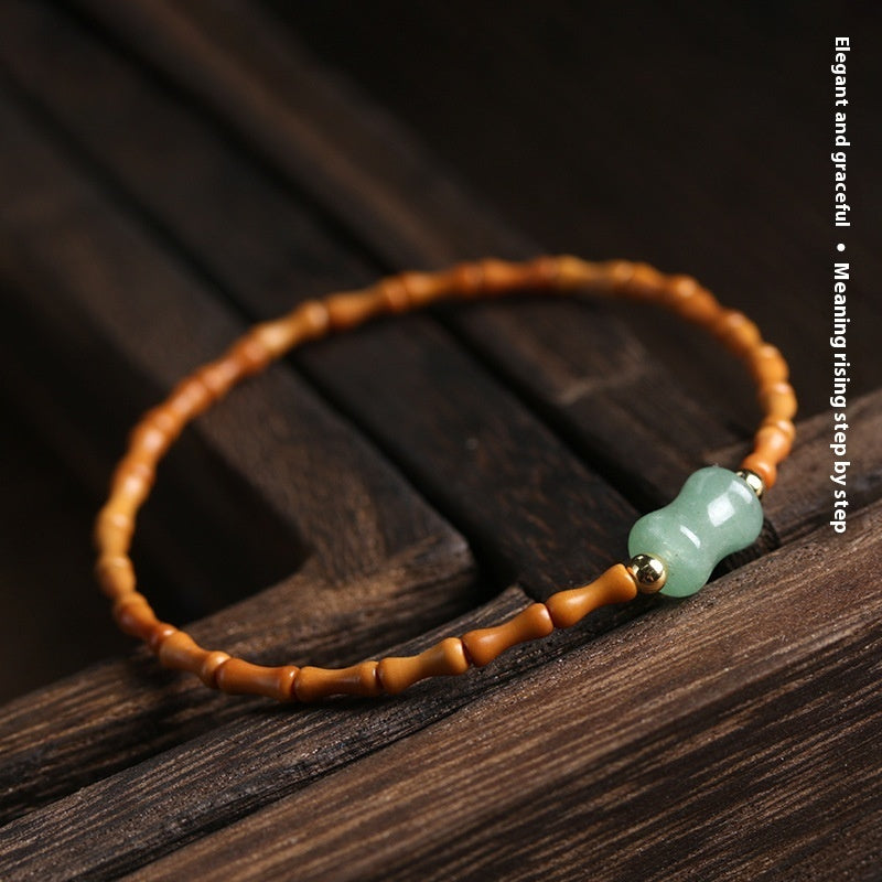 Chinese Style Very Fine Olive Nut Bamboo Bracelet