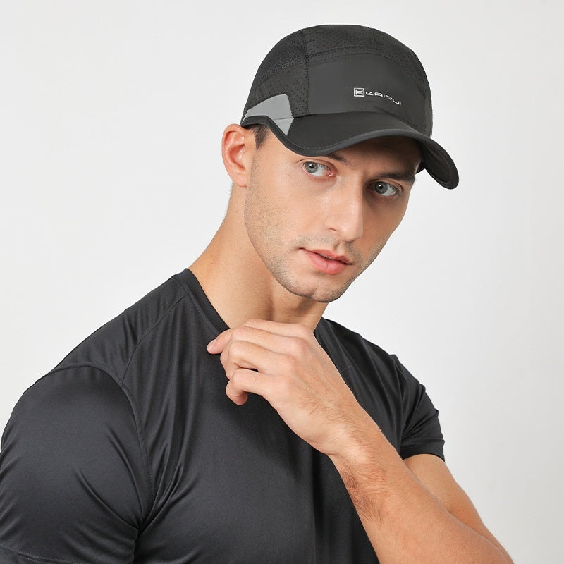 Quick-drying Hat Men's Summer Outdoor Sports Peaked Cap Couple Hats Hollow Lightweight Breathable