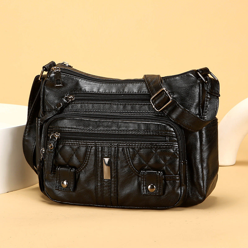 New Washed Fashion All-match Shoulder Messenger Bag