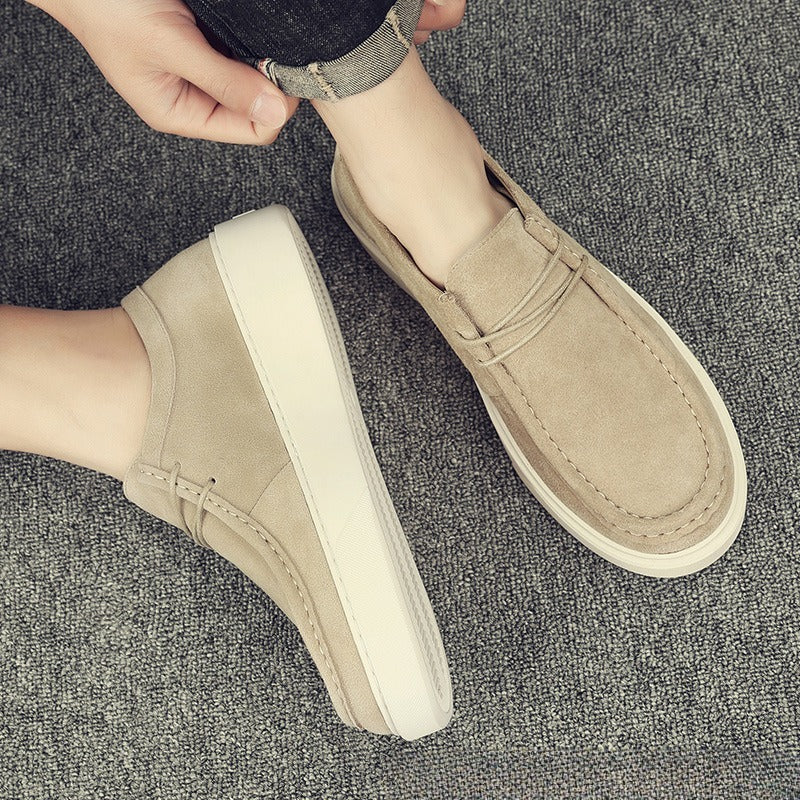 British Style Fashion Men's Breathable Shoes Casual Work Shoes