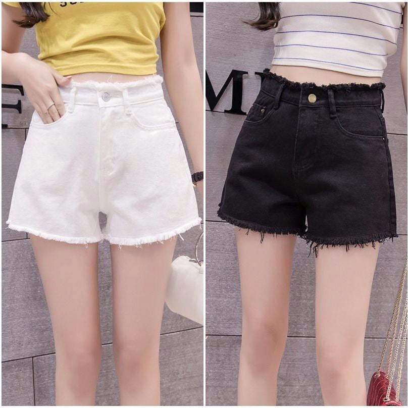 Youthful High-Waisted Denim Shorts For Women Summer Style