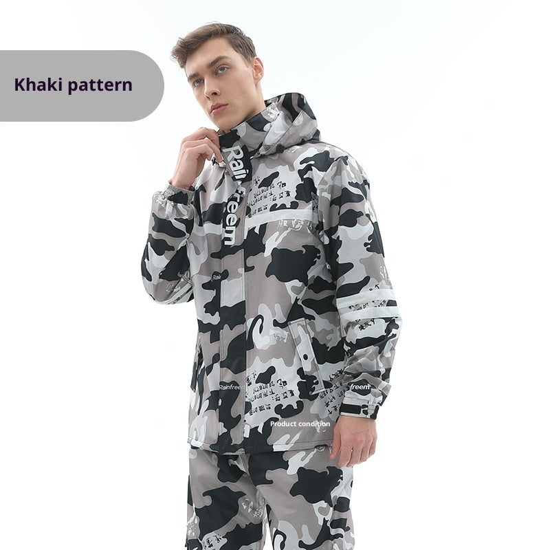 Raincoat Rain Pants Suit Outdoor Fashion Double-layer Split In Stock