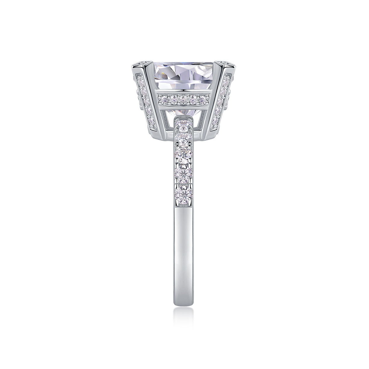 1Radiant - A Fashionable And Luxurious Jewelry Piece Set With 5-carat Moissanite S925 Sterling Silver And Platinum-plated Diamond Prohibit TikTok sales