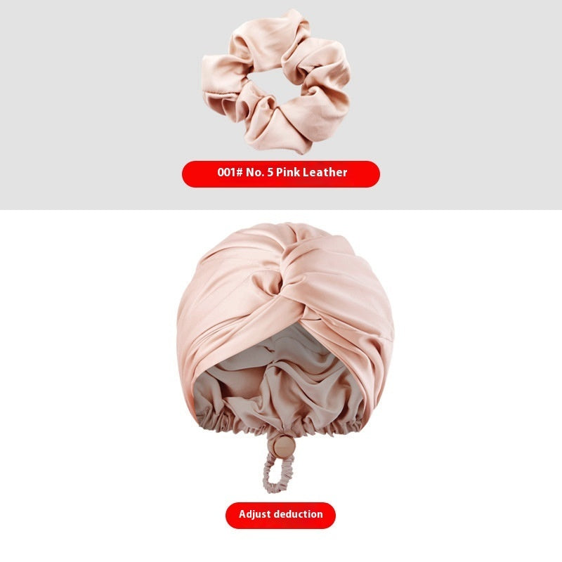 Women's Two-tier Adjustable Silk Makeup Cap