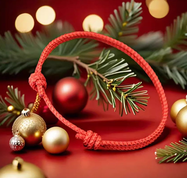 Handmade Christmas String Bracelet Unisex Adjustable
